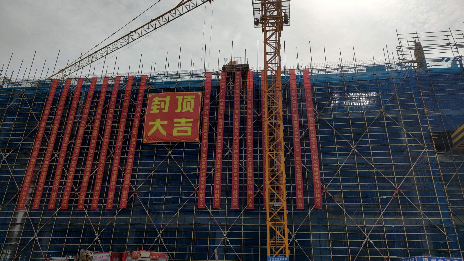 易順建工集團(tuán)有限公司承建的熹茗白茶加工及產(chǎn)業(yè)技術(shù)基地建設(shè)項目一期工程順利封頂！